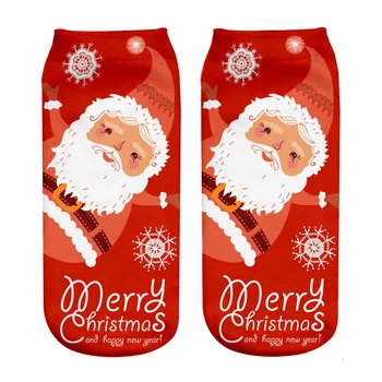 

2018 new Santa Claus 3D digital print socks
