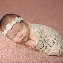 Вязаные детские одеяла, реквизит для фотосъемки новорожденных, Rosette wrap, вязаные одеяла с узором для малышей