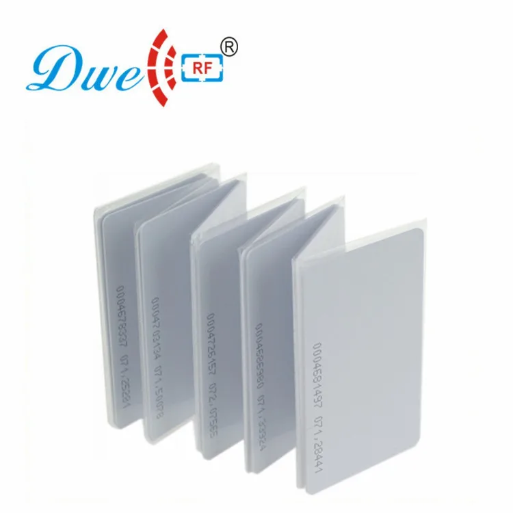 DWE CC RF PVC 125khz TK4100 13 56 mhz MF 1K rfid считывающая карта для системы контроля доступа 0 8mm ISO