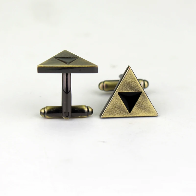 Dongsheng игра Аниме Легенда о Зельде Triforce металлические зажимы для галстука, запонки для мужчин рубашка уникальные запонки фигурные ювелирные изделия-40