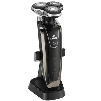 

Men's washable electric shaver set male travel beard shaver rechargeable rotate electric razor for men facial shaving machine