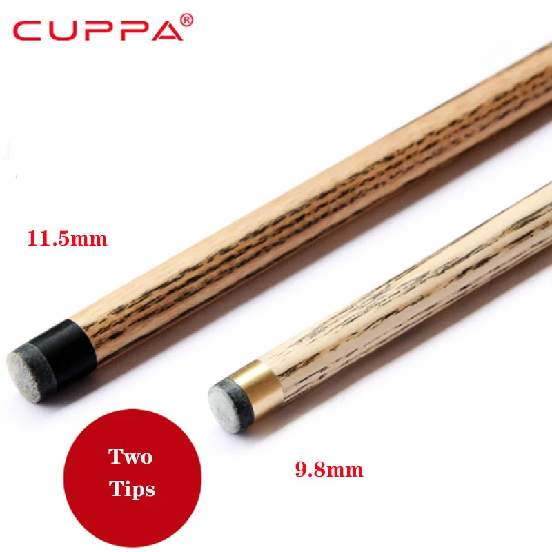Высокое качество cuppa 3/4 Снукер cue s Stick 9,8 мм/11,5 мм наконечник с чехол для кия набор 3 варианта Китай
