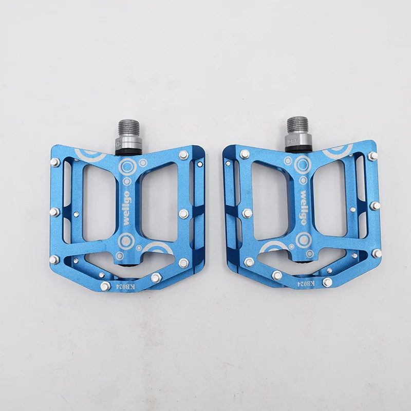 

WELLGO KB024 bicycle big pedal mtb ultralight mountain bike pedals Al-alloy sealed RB bearing system high durability non-slip