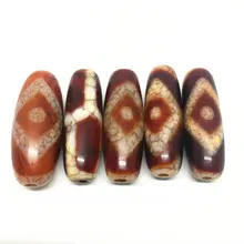 5 шт./лот красного цвета Специальный натуральный агат камень тибетская ДЗИ шарики различных Тотем для изготовления браслет