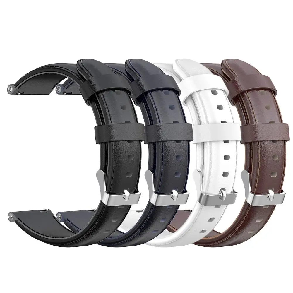 

New Soft Replacement Strap Suitable For Forerunner 245 Oil Wax Leather Strap Beautiful And Comfortable Durable Wrist Strap