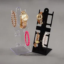 Высокая Quality10PCS x акрил часы Дисплей стойки 4-смотреть держатель смотреть витрина Wacth Показаны Стенд