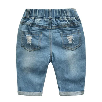 Children Clothing Boys Summer Cartoon Mickey Shorts Denim Pants Sport Suit Baby Kids Short Sleeve T Shirt Jeans Clothes Sets 5