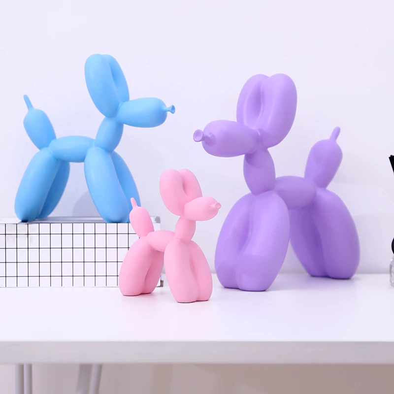 

Art Resin Craft Jeff Koons Balloons Dog Figurine Statue Plating Balloon Dog Home Decorations Valentine's Gift
