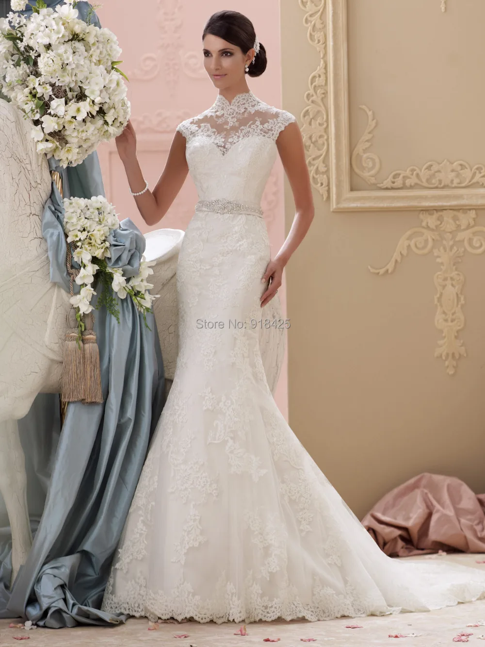 Compare Prices on Off The Shoulder Beaded Fishtail Wedding Dress ...