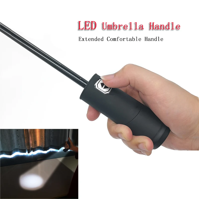 Creative LED Light Flashlight Umbrella Rain Women Brand Men Large Automatic Umbrella Eiffel Tower LIKE RAIN UBY36