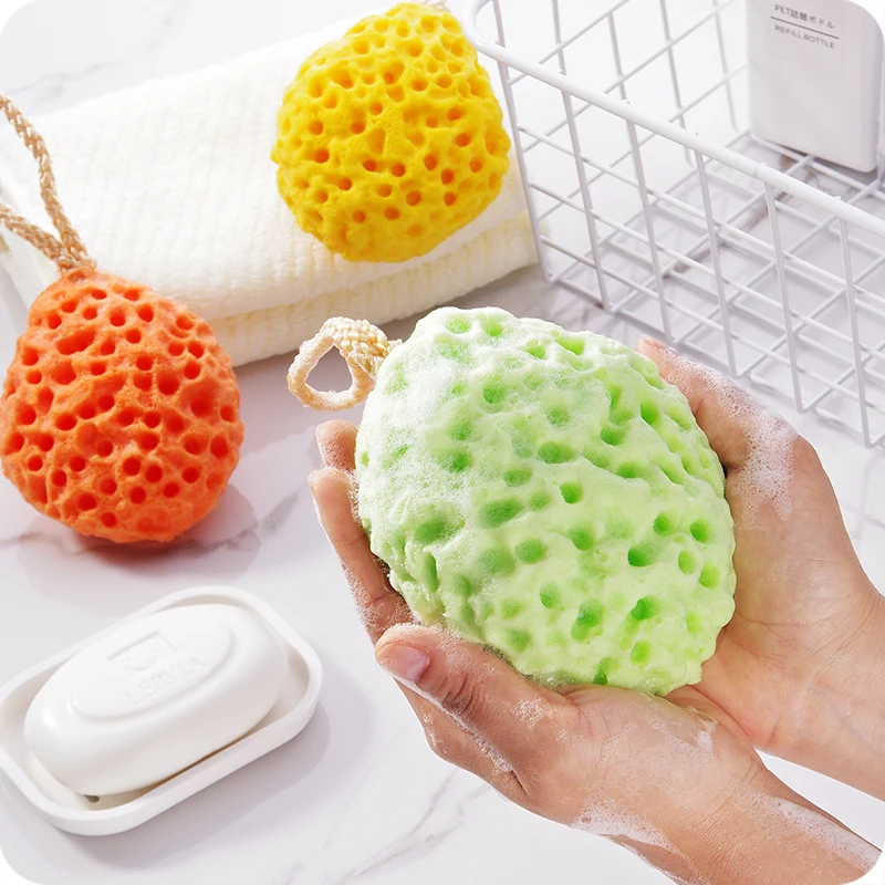 2pcs Soft bath sponge Bath Ball bath brush massager bath shower back spa scrubber for Adult