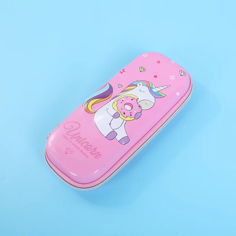 Чехол карандаш с изображением единорога Фламинго estuche escolar Kawaii чехол из