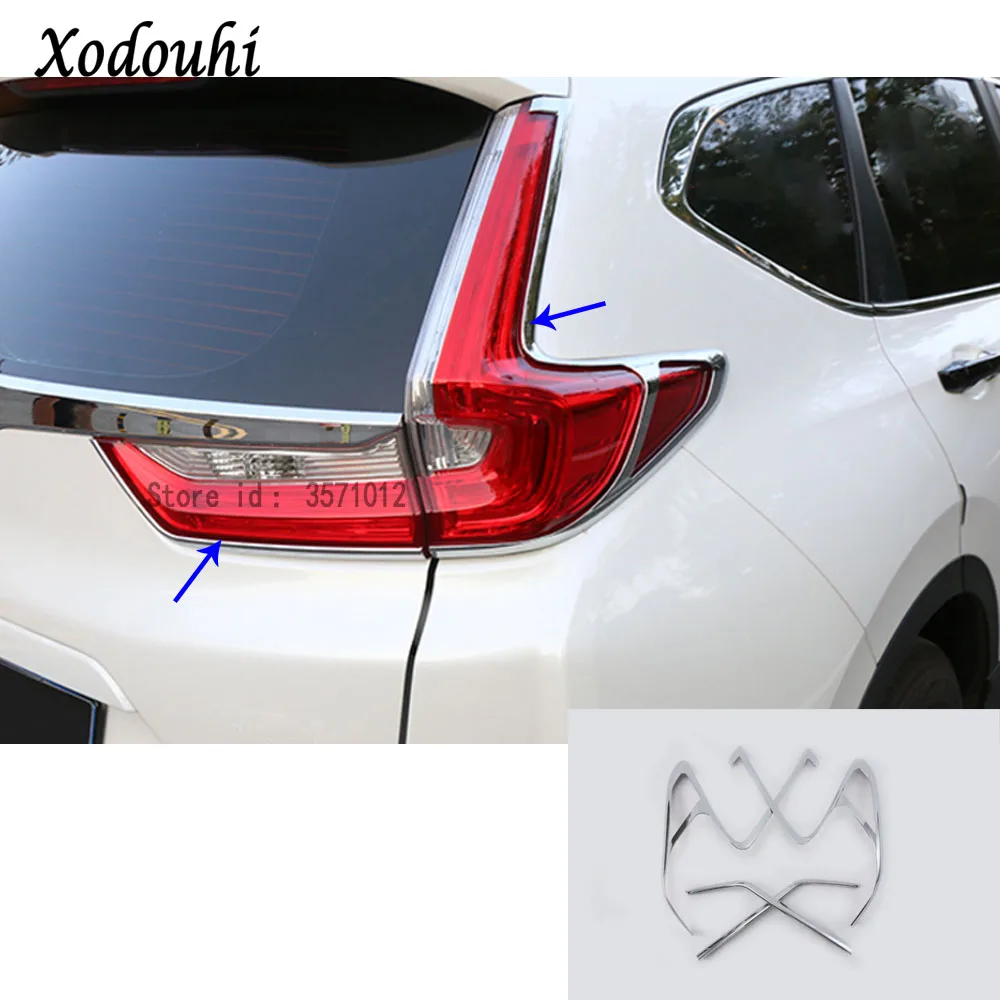 Car ABS Chrome Trim Tail Light Rear Back Frame Car Lamp Cover 4pcs For
