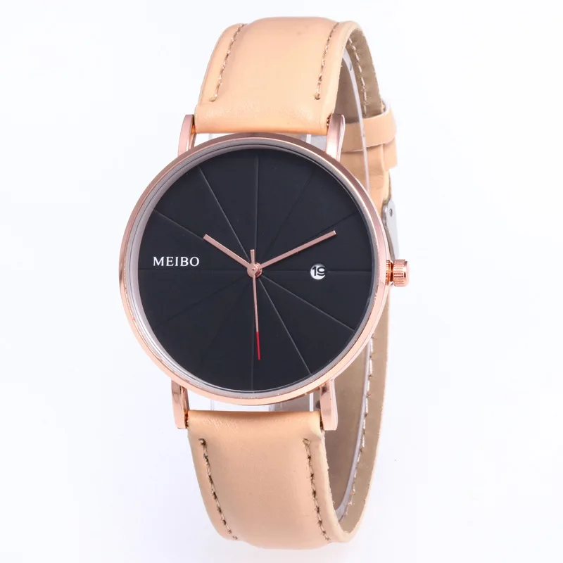 Mdnen Relojes женские кварцевые часы джинсовый дизайн кожаный ремешок мужские
