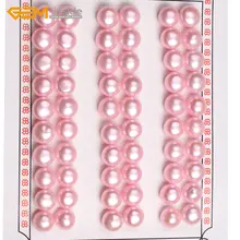 Gem-внутри 30 пар AAA Класс половина пробурено пресноводным культивированным жемчугом Бисер для серьги стержня ювелирных изделий DIY Jewellery