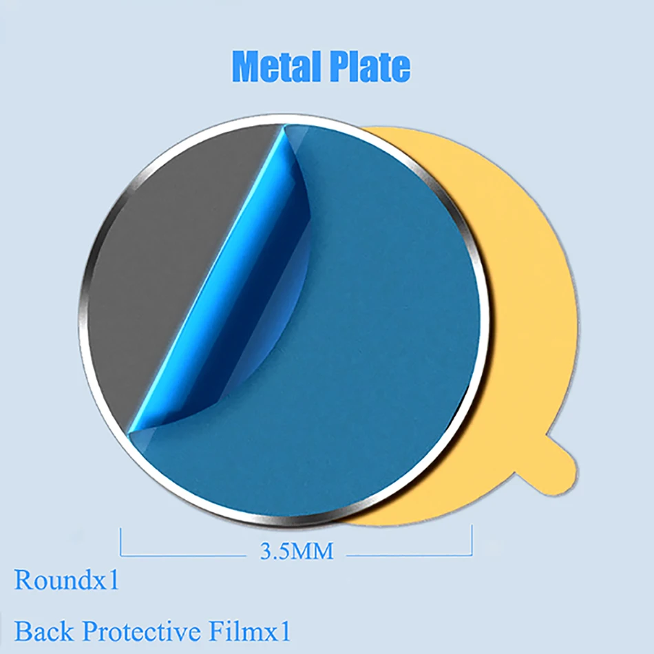 Металлический пластинчатый диск для магнита, автомобильный держатель для телефона, железный клейкий лист для магнитного мобильного телефона, автомобильный держатель для подставки, сменный комплект