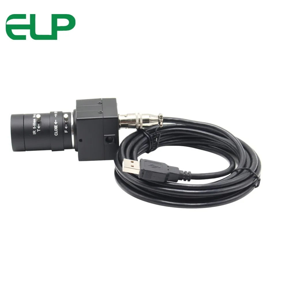 ELP SONY 1/3. 2 ''IMX179 Супер Мини HD 8MP промышленная камера USB с 5-50 мм варифокальным объективом 8 мегапикселей высокой четкости USB веб-камера