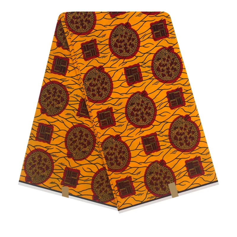 

High Quality Cotton Fabric African Wax Cloth Hollandais Wax African Real Dutch Wax Hollandais 6yards/piece For Ankara Wedding