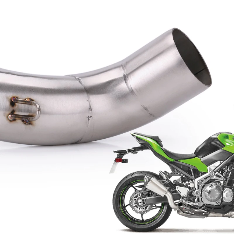 Tubo de escape Z900 Tubo de enlace medio de motocicleta para Kawasaki Ninja 900 Slip On 51 mm Catalizador de reserva de escape trasero Instalación modificada - - Racext 26