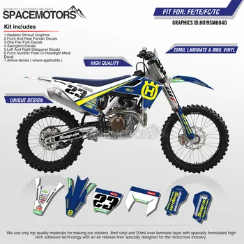 

MotoSpace Customized Team Graphics Backgrounds Decals 3M Custom Stickers For Husqvarna TC FC TX FX 2016-2018 TE FE 2017-2019 040