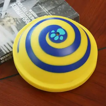 

New Dog Toys Dog Interactive Toys Sounder Yellow Semi-circular Chew Resistant Decompression Sounding Round Disc For Pet Dogs
