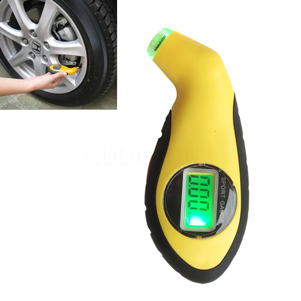 

kebidumei Digital Car Diagnostic Tool LCD Car Tire Pressure Gauge Meter Manometer Barometers Tester Tool For Auto Car Motorcycle