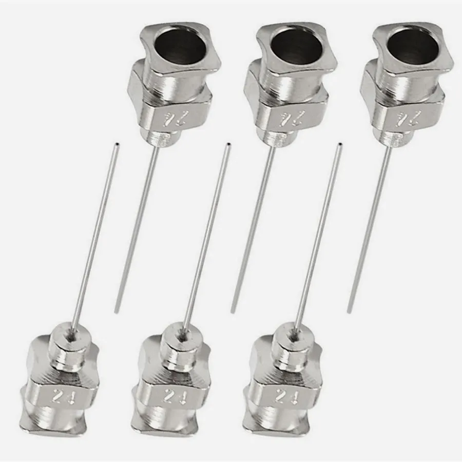 

Free shipping 120pcs/lot 10G-27G 0.5" Stainless Steel Metal Glue dispenser tips glue-dripping Dispenser Metal Glue needles
