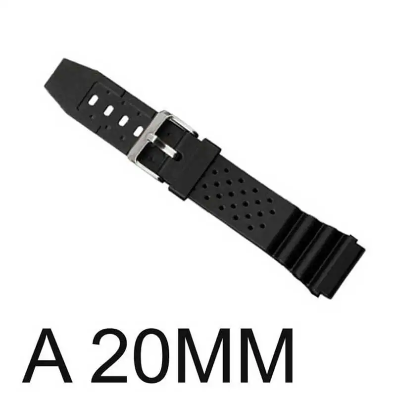 new Silicone band rubber band men sports diving black for CASIO replace electronic watch belt Watch Accessories