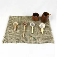 48×34 cm hanf seil Weben tischsets rechteck Handgemachte Tasse Matte vintage Für Kungfu Tee-Set Untersetzer Dekoration tischsets