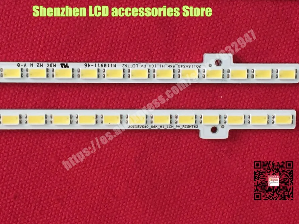 2Pieces/lot  BN64-01639A 40-inch LCD backlight lamp   UA40D5000PR bn64-01639a LTJ400HM03 2011SVS40  62LED 440MM Left and right