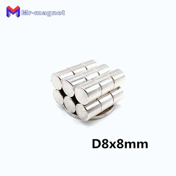 

500pcs 8 x 8 mm Magnets D8x8mm 8*8 Disc Super Strong Powerful D8x8 mm Small Round Magnet Dia.8x8 magnet
