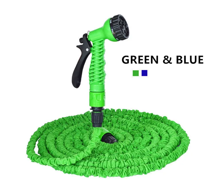 

25ft/7.5m Expandable Garden Hose Water Pipe w/ 7-in-1 Spray Gun Nozzle