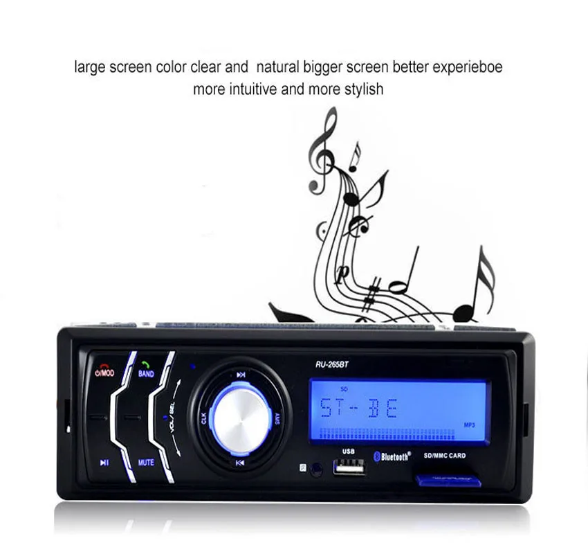 Car Stereo Radio 12V Bluetooth In Dash Car Stereo receiver FM Radio