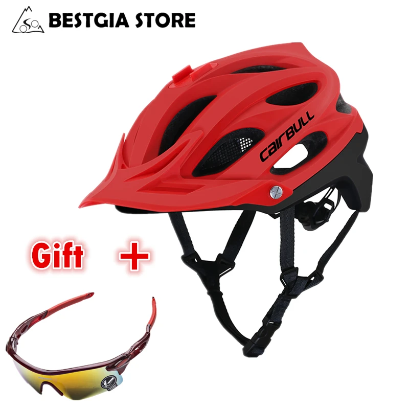 

CAIRBULL New AllSET MTB Cycling Helmet Adjust Visor Mountain Road Bicycle Helmet Men Women Riding Sports Safety Bike Helmet BMX