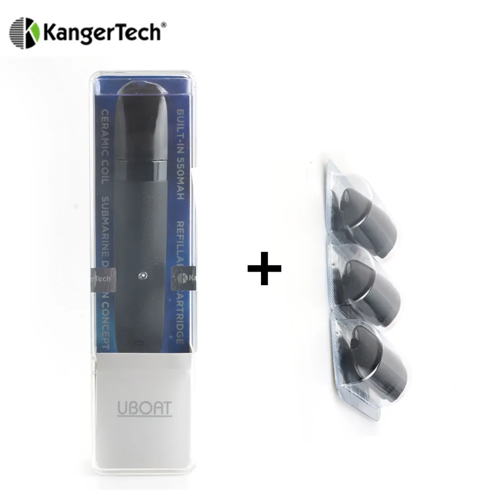 

E Cigarette Kanger Uboat Vape Kit Come 550mAh Built-in Battery 3Pcs Extra 2ML Kangertech Ubota Cartridge Vaporizer Tank VS iCare