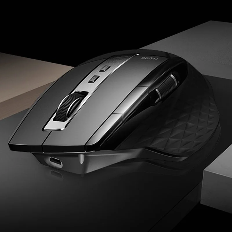 Rapoo MT750s перезаряжаемая многомодовая беспроводная мышь 3200 dpi переключение между