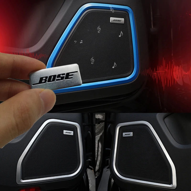 

4pcs Car Styling Audio Sticker Decoration For Renault Megane 3 Logan Fluence Trafic Laguna Clio Mitsubishi Lancer 10 ASX Pajero