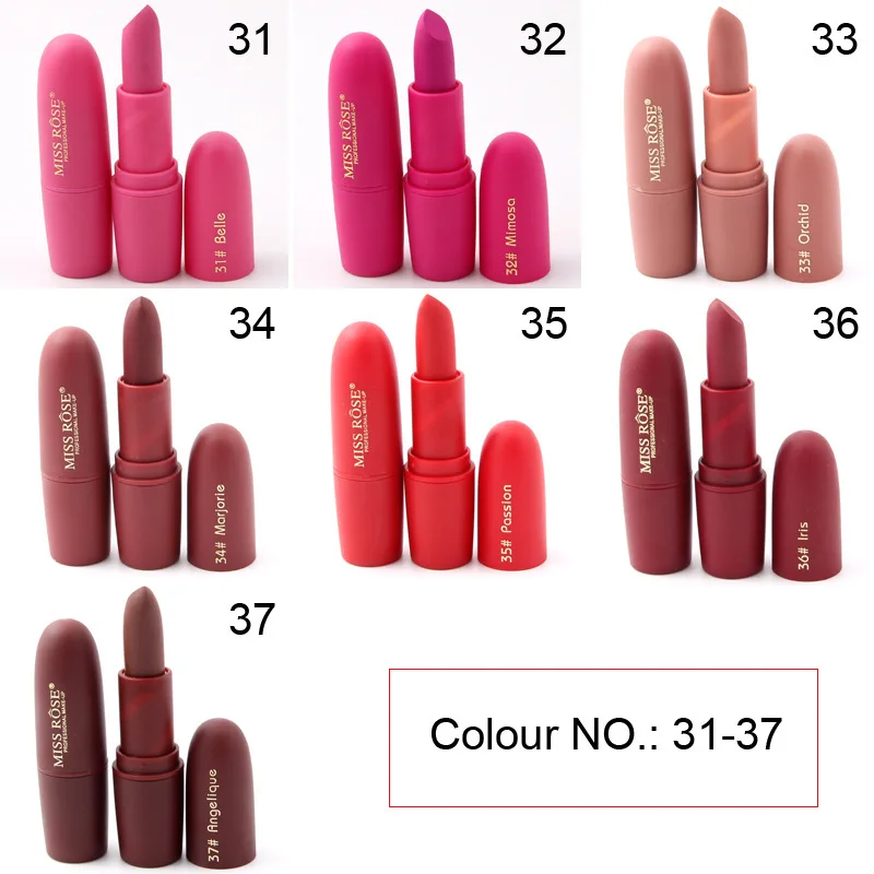 

1stick Miss Rose Matte Moisturizing Waterproof Nutritious Easy to Wear Long Lasting l ipgloss l ips