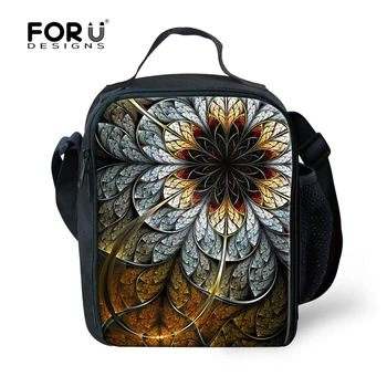 

Vintage Women Picnic Insulated Bag Flower Printed Lunch Box For Girls Kids Travel Leisure Food Lancheira Students Bolsa Termica