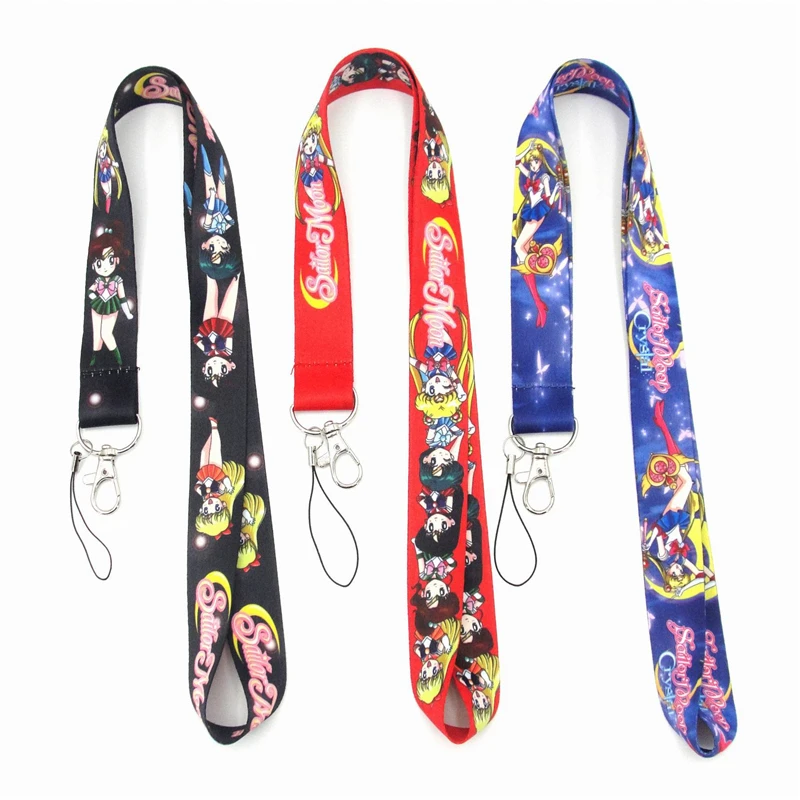

TJHSZKL Anime Cute Cartoon Neck Strap Lanyard for keys ID Card Gym Mobile Phone Straps USB badge holder DIY Hang Rope