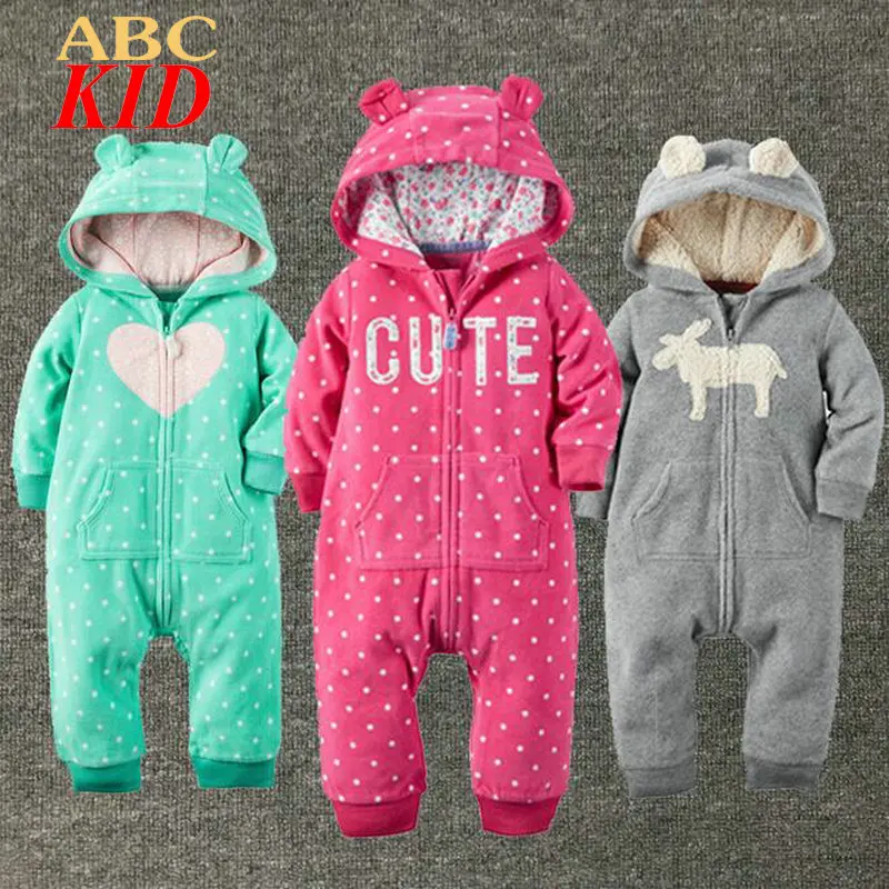 fleece rompers baby