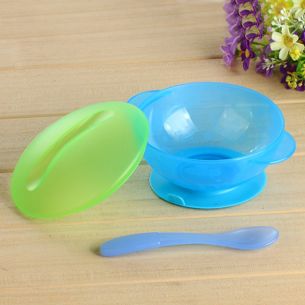 Для новорожденных экологическая посуда миска с присоской ложка детская посуда для кормления, для еды обучение Non-slip Еда контейнер