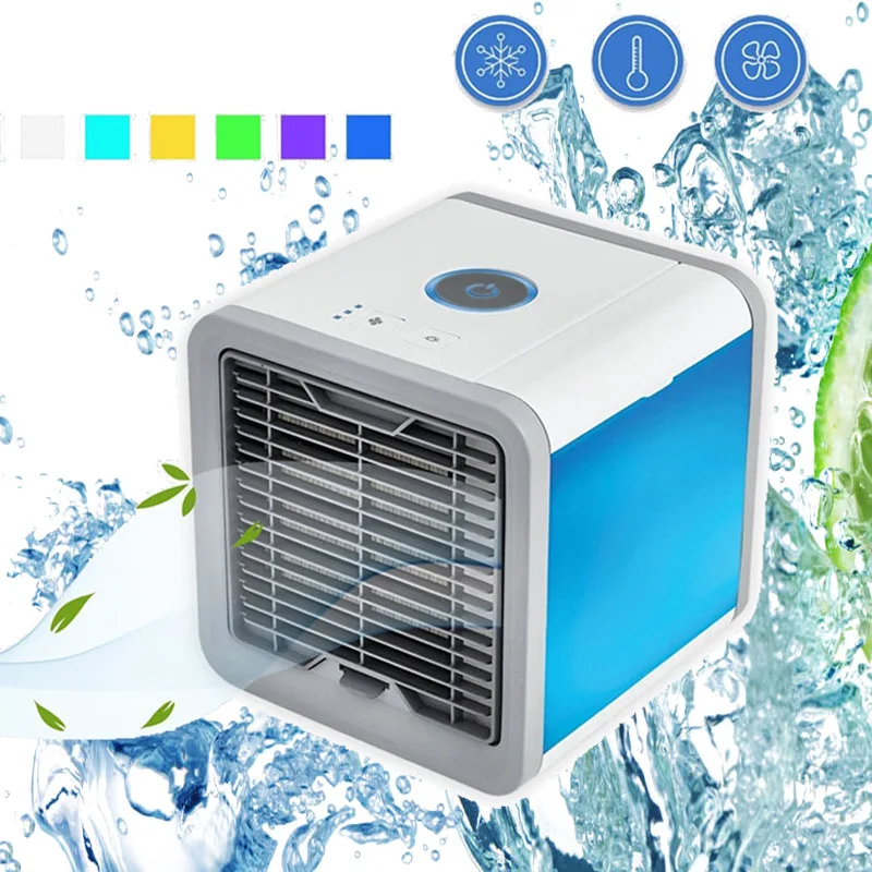 

Multifunction Cooling Fan Portable Mini Air Conditioner with LED Lights Air Humidifier Purifier Air Cooler Summer Home Office