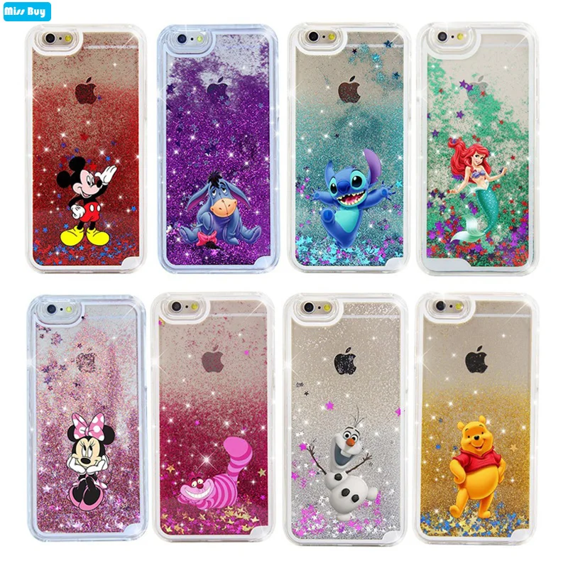 

Mickey quicksand case for Samsung Galaxy Note 9 8 S9 Plus case liquid glitter cover for iphone 5 5S SE 6 6s 7 8 plus X XR XS MAX