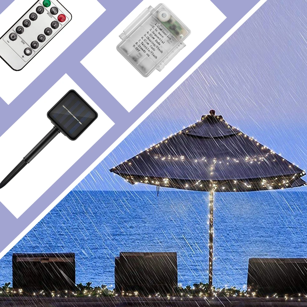 CHIZAO LED Copper Wire Fairy String Lights Battery Power Remote control Waterproof 50 LED chip for holiday Christmas decoration CHIZAO LED Copper Wire Fairy String Lights Battery Power Remote control Waterproof 50 LED chip for holiday Christmas decoration