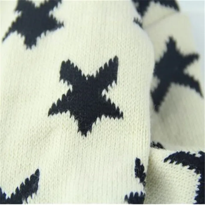 Зимний теплый шарф в Корейском стиле с рисунком пятиконечной звезды для мальчиков и девочек, шарфы, 2607
