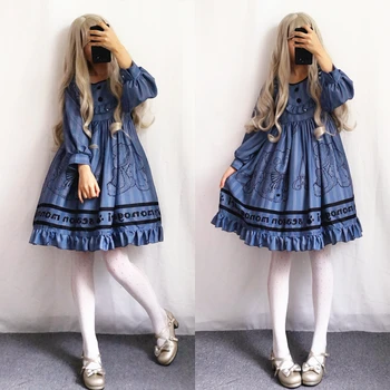 

Free Hot Sale Shipping 2019 New Originally Lolita Puppet Bear Op Spring And Autumn Is A Lovely Girl Lolita's Daily Dress.