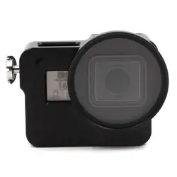 Алюминий сплава с ЧПУ открытые по бокам Корпус Камера чехла для GoPro Hero 7/6/5, металлический каркас защитные клетки с Backdoor чехол