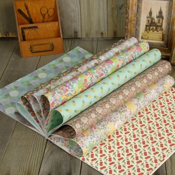 

20sheets DIY elegant flower gift wrapping paper book creative papercraft handmade scrapbooking kit set books