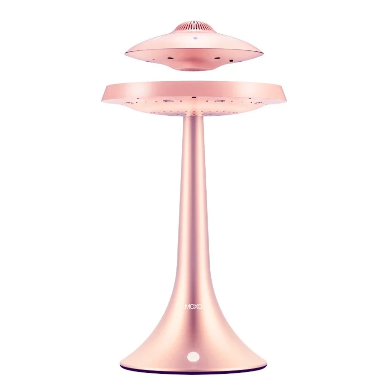 pink Настольный декоративный светильник с магнитной левитацией, Bluetooth динамик, 3D объемный цветной светильник, Bluetooth беспроводной светильник для комнаты - Цвет абажура: pink